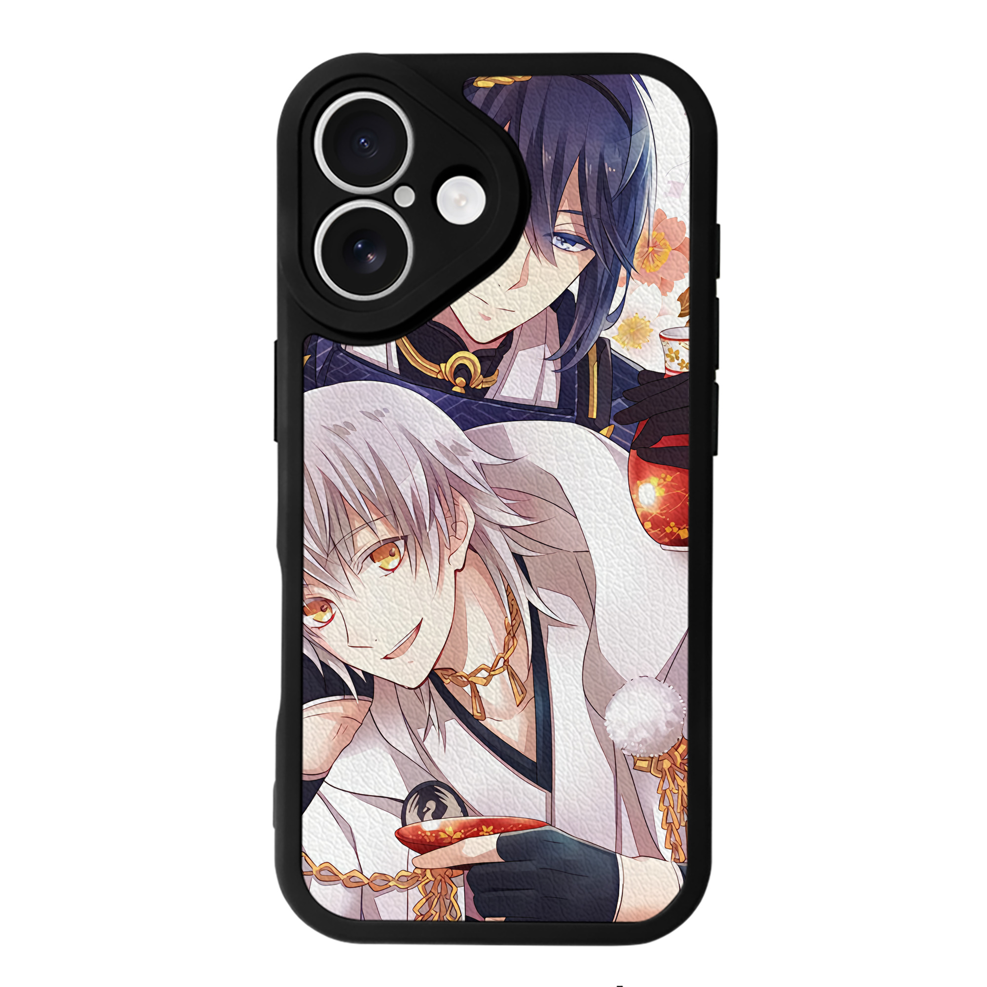 （画像用） 刀剣乱舞 Touken Ranbu 【iPhone 16シリーズ対応】シリコンスマホケース（レザー調） 材質：シリコン
